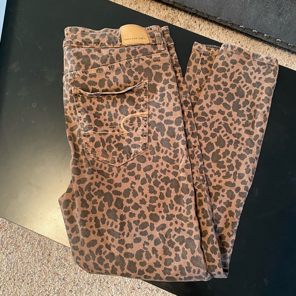 AE Super Hi-Rise Jegging Cheetah